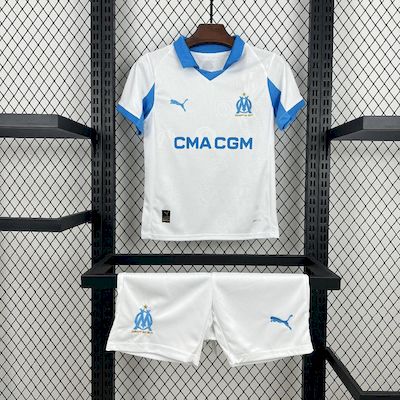 Olympique de Marseille OM Kit Enfant Maillot Foot 2025 2026