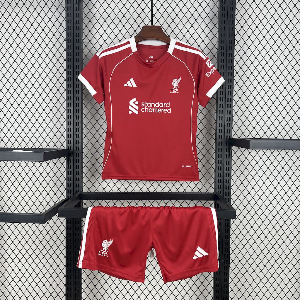 Liverpool Kit Enfant Maillot Foot 2025 2026