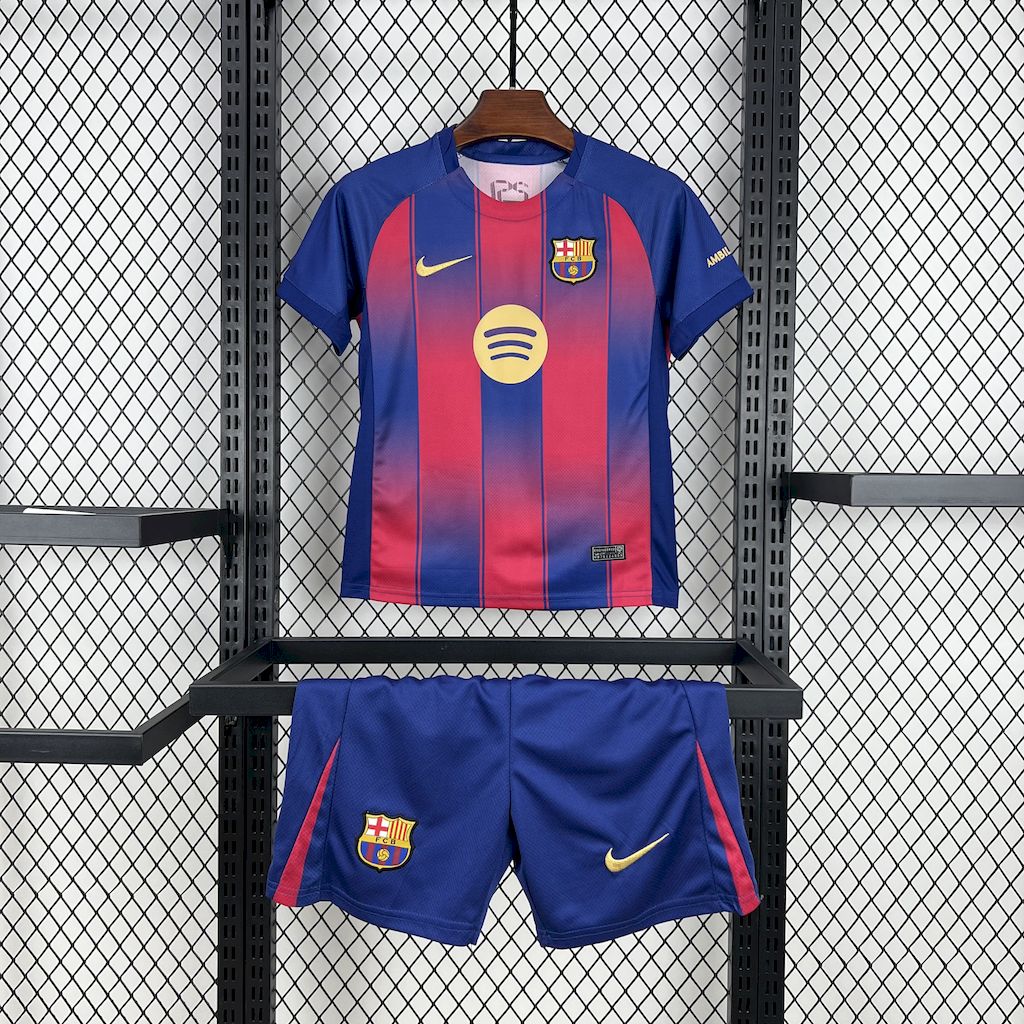 FC Barcelone Kit Enfant Maillot Foot 2025 2026