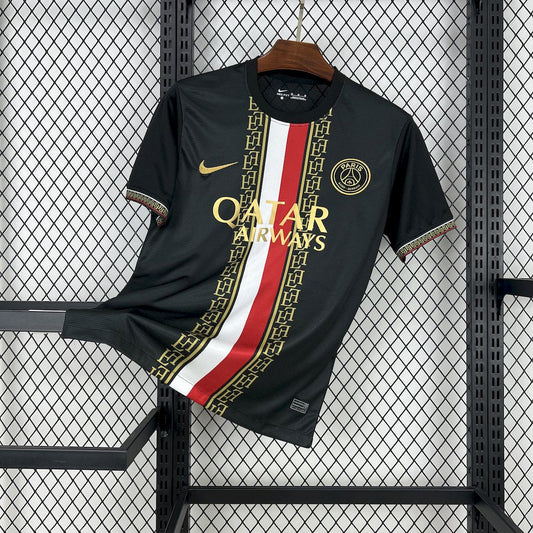 Paris Saint Germain PSG maillot foot concept noir 2025 2026